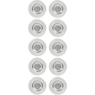 Nobo Extra starke Glas-Whiteboard-Magnete, für magnetische Glas-Whiteboards und Planer, für 6 x 80 g/m2 A4-Blatt Papier, Zuhause oder Büro, 10 Stück, 32 mm, transparent, 1903854