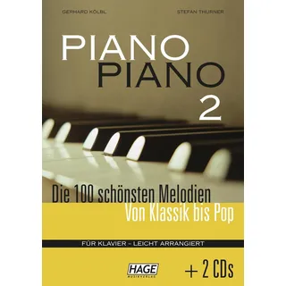 HAGE MUSIKVERLAG Piano Piano 2 leicht + 2 CDs