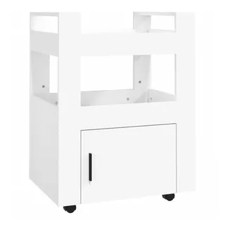 vidaXL Küchenwagen Weiß 60x45x80 cm Holzwerkstoff