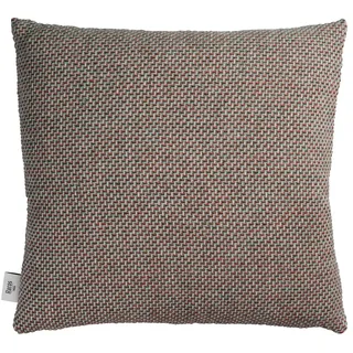 Røros Tweed - Una Kissen, 50 x 50 cm, grün / rot