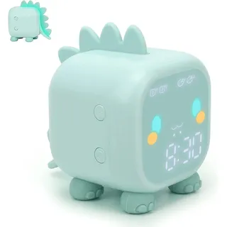 Stück Grüner Digitaler Wecker Mit Kleinem Dinosaurier-motiv Fürs Kinderzimmer, Schlaftrainer, Weck- Und Nachtlicht Mit Usb-anschluss, Geburtstagsgeschenk