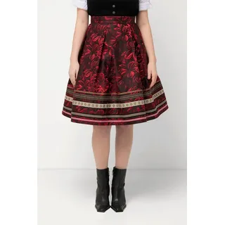 Ulla Popken A-Linien-Rock Damen Floral Rot 60