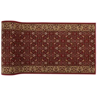 Mazovia Läufer Läufer Teppichläufer Brücke - Vorzimmer Küche - Rot, 100 x 300 cm, Kurzflor, Rutschfest, Meterware, Verschiedene Größen rot 100 x 300 cm