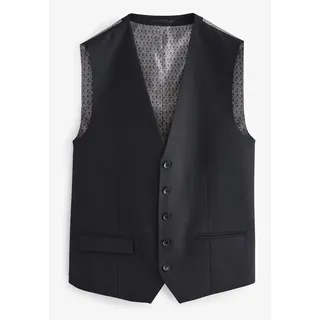 Next Anzugweste Signature Slim Fit Anzug, Fischgrätmuster: Weste (1-tlg) schwarz 48 (GB: 38R)