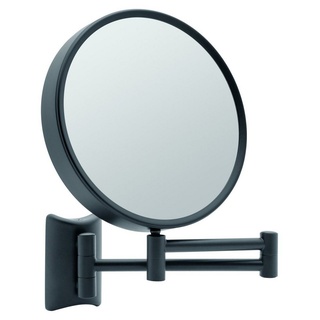 Libaro Kosmetikspiegel Imola, 360° Schminkspiegel schwarz Rasierspiegel 2-seitig Vergrößerung 3x/7x schwarz