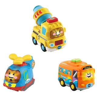 Vtech Tut Tut Baby Flitzer 3er-Set Reisebus/Helikopter/Betonmischer mehrfarbig