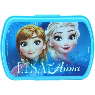 Disney Frozen Lunchbox Mädchen Brotdose Kita Schule Kindergarten Anna + Elsa FROZEN blau|bunt