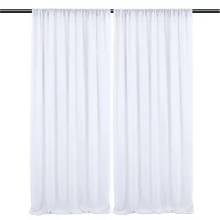 Eleganter Chiffon-hintergrundvorhang (152 X 213 Cm), Dekorativer Tüll-eventvorhang Für Hochzeiten Im Innen- Und Außenbereich