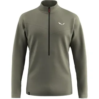 Salewa Puez Cammino Polarlite Fleece Mit Halbem Reißverschluss - Faded Green - L