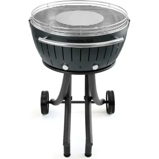 LotusGrill XXL (G600) Gartengrill 21,8kg, Anthrazitgrau mit USB Anschluss - Grau