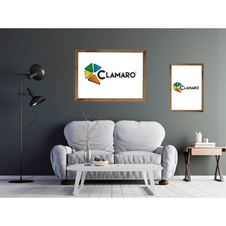 Clamaro Bilderrahmen »Bilderrahmen CLAMARO 'Collage' handgefertigt nach Maß FSC® Holz Moderner eckiger MDF Rahmen inkl. Acrylglas, Rückwand und Aufhänger 45x60 in eiche altholz«