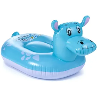 heimtexland Luftmatratze Wassertier aufblasbar Pool Strand XL Schwimmtier, (Typ889, 1-St., Typ889), Wasserspielzeug I Nilpferd I 155x88x72 cm I 2 Luftkammern bunt 88 cm x 155 cm x 72 cm