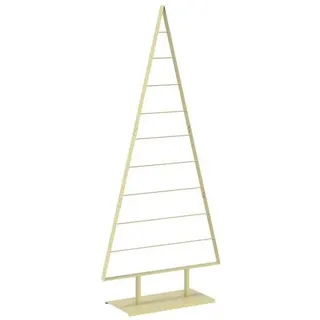 vidaXL Metall Weihnachtsbaum KUOPIO 210 cm Stahl Gold