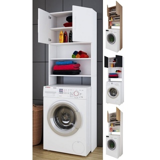 VCM Waschmaschinenumbauschrank Überbauschrank Waschmaschine Überbau Schrank Jutas (1-St) braun|weiß