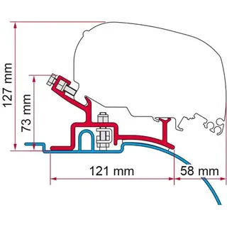 Fiamma Adapter für F65 Markise