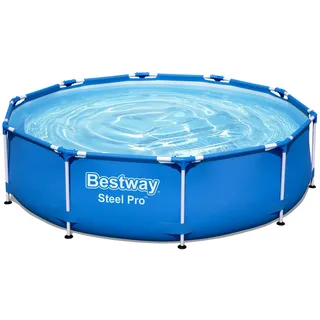 BESTWAY Steel Pro Frame Pool Set 305 x 76 cm inkl. Filterpumpe