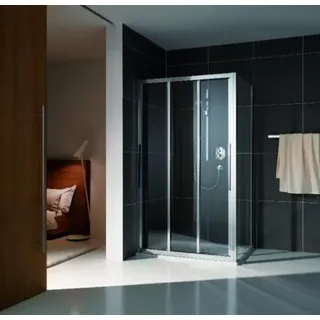 Koralle Trennwand für Schiebtür S3, FT2 myDay W 100 985-1005x2000mm, VB00610020AP1, Duschkabine: Rahmen: Silber matt, Glas: ESG GlasPlus