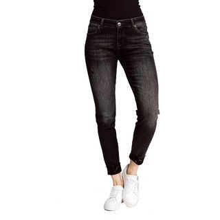 Zhrill Mom-Jeans Skinny Jeans NOVA Schwarz angenehmer Tragekomfort schwarz 26