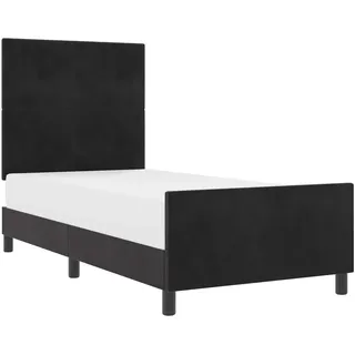 vidaXL Boxspringbett 90 x 200 cm Schwarz