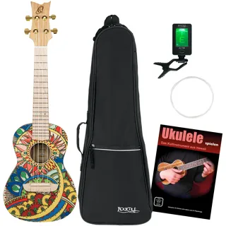 Ortega Guitars Konzert Ukulele Akustisch – Art Series – Fichte, Mystic
