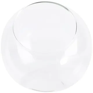 Glasvase Kugelvase Glas Blumenvase Hydrokultur Vase Bodenvase Blumentopf Tischvase Teelicht Kerzenhalter Pflanzgefäß Pflanzen Terrarium für Wohnzimmer Tischdeko Büro Schreibtisch Landhausstil Deko