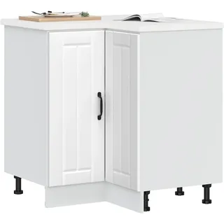 vidaXL Eckunterschrank Lucca 0 x 0 x 0 cm Weiß