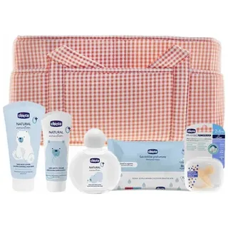 Chicco, Pflegekorb, MimosBox Organizer Korb Set 6-teilig Rosa Kosmetik Aufbewahrung