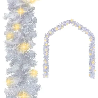 vidaXL Weihnachtsgirlande LED 5 m Weiß