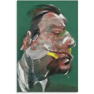 LVTFCO Francis Bacon-Poster „Kopf von George Dyer“, Gemälde von Francis Bacon, Leinwand-Wandkunst, Francis Bacon-Drucke für Heimkunst, Bilddekoration, 50 x 70 cm, ohne Rahmen