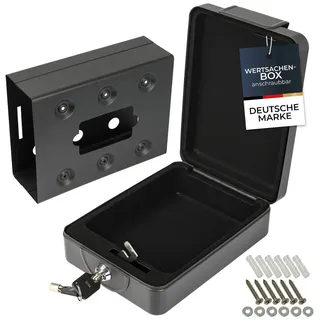 HMF 307-02 Anschraubbare Dokumentenbox, x x cm, Schwarz