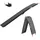 205 cm 340 kg klappbar Aluminium geriffelt schwarz 1 St.
