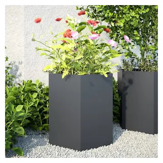vidaXL Pflanzkübel 46 x 40 x 45 cm Anthrazit