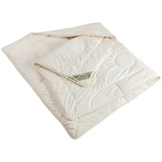 franknatur Sommerdecke 135x200 Schurwolle Baumwolle Bettdecke Sommer Nadia