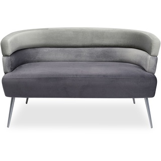 Sofa 2 Sitzer Sandwich (BHT 125x64x64 cm) - grau