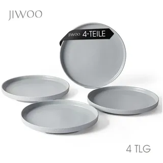 JIWOO Dessertteller Ø21 cm grau 4er Set