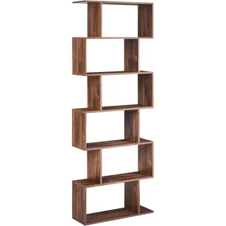 Beliani Bücherregal 191 cm Dunkelbraun