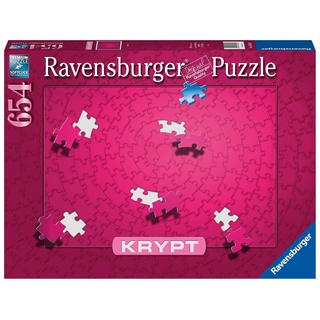 Ravensburger Krypt Puzzle Pink mit 654 Teilen Schweres Puzzle für Erwachsene und Kinder ab 14 Jahren - Puzzeln ohne Bild nur nach Form der Puzzleteile