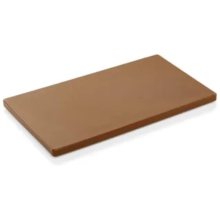Gastro Spirit Schneidebrett Schneidebrett HACCP 50 x 30 x 2 cm braun Polyethylen, Polypropylen, (1-St), mit Anti-Rutsch Pads, Gastronomie geeignet braun