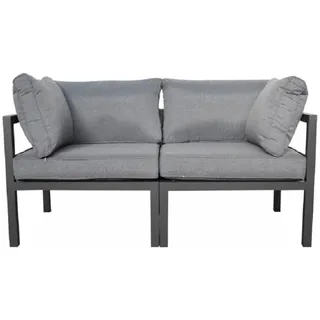 Jet-Line Rhodos Gartensofa 2-Sitzer Aluminium anthrazit/grau