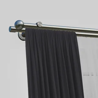 INDEKO Innenlaufgarnitur Colombes 2-läufig Ø 0 mm 350 cm Silber