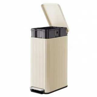 Songmics Mülleimer 50 l Creme