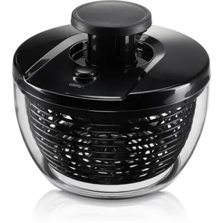 Gefu Salatschleuder Push IT, Schwarz, Kunststoff, 21.5x14x15 cm, Kochen, Küchenhelfer, Salatschleuder
