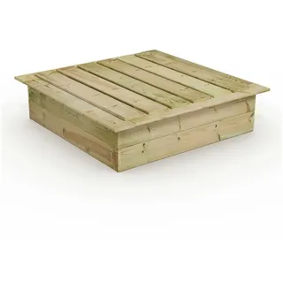 Wickey Holzsandkasten King Kong mit Deckel braun
