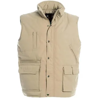 B&C Herren Bodywarmer Explorer JU880 beige S