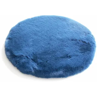 MB Warenhandel24 Stuhlauflage Fell Hase Blau Rund D: 40 cm