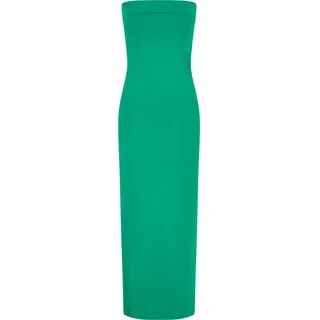 URBAN CLASSICS Bandeau Midi Dress Shirtkleid Grün L