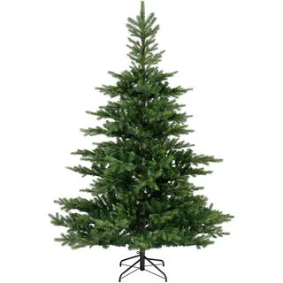 Kaemingk Grandis Tanne Künstlicher Weihnachtsbaum, Größe: 1,52, 1,82, 2,13 m; Kiefer, Fichte, Metall-Tanne, zu Weihnachten, realistisches, klassisches Naturgrün, Grandis Fir, 7ft (210cm)