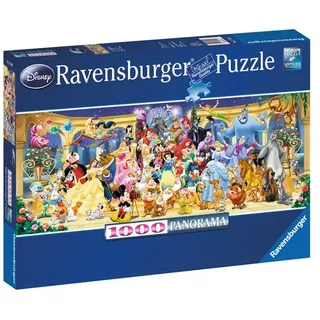 Ravensburger Puzzle - Panorama - Disney Gruppenfoto, 1000 Teile