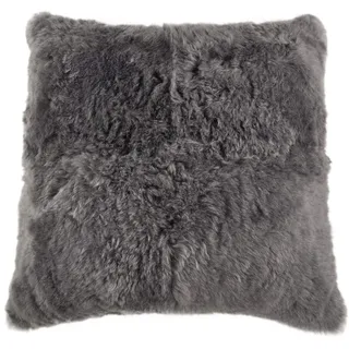 generisch Lammfell Bodenkissen Pouf 80 x 80 cm grau XXL Lammfell Sitzkissen aus echtem Island Lammfell von KUHFELLE online