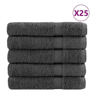 vidaXL SOLUND Handtuchset 25-tlg. Anthrazit